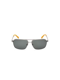 Timberland - Gunmetal Metal Full Rim Aviator Men Sunglass Green (61)