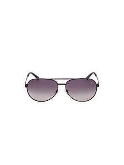Timberland - Black Metal Full Rim Aviator Men Sunglass Grey (61)