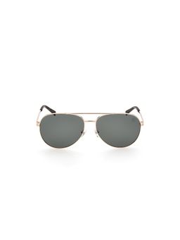 Timberland - Gold Metal Full Rim Aviator Men Sunglass Green (61)