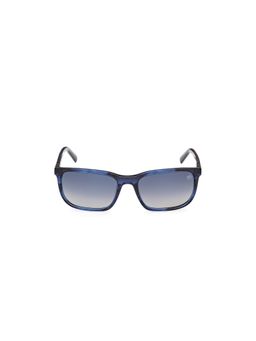 Timberland - Blue Acetate Full Rim Rectangle Men Sunglass Grey (56)