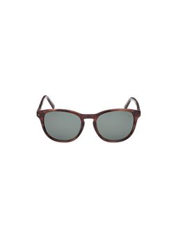 Timberland - Brown Acetate Full Rim Round Men Sunglass Green (53)