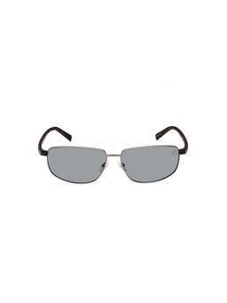 Timberland - Gunmetal Metal Full Rim Rectangle Men Sunglass Green (65)