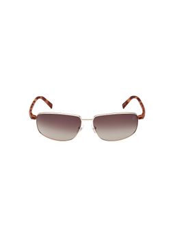 Timberland - Gold Metal Full Rim Rectangle Men Sunglass Brown (65)