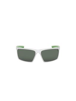Timberland - White Acetate Full Rim Rectangle Men Sunglass Green (67)