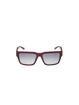 Timberland - Red Acetate Full Rim Square Men Sunglass Grey (56)