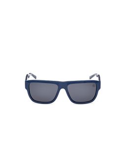Timberland - Blue Acetate Full Rim Rectangle Men Sunglass Grey (58)