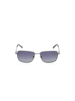 Timberland - Gunmetal Metal Full Rim Square Men Sunglass Grey (57)