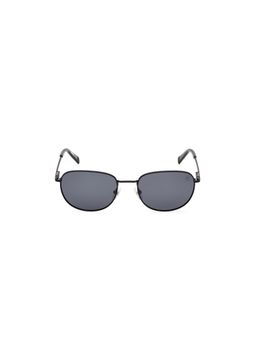 Timberland - Black Metal Full Rim Oval Men Sunglass Grey (54)