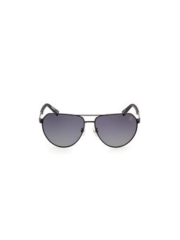 Timberland - Black Metal Full Rim Aviator Men Sunglass Grey (60)