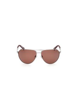 Timberland - Gunmetal Metal Full Rim Aviator Men Sunglass Brown (60)