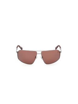 Timberland - Gunmetal Metal Full Rim Aviator Men Sunglass Brown (64)
