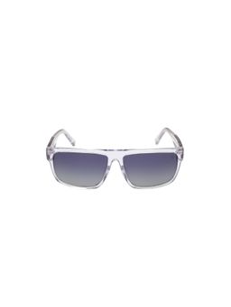 Timberland - White Acetate Full Rim Rectangle Men Sunglass Grey (60)