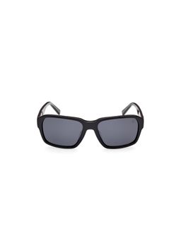 Timberland - Black Acetate Full Rim Square Men Sunglass Grey (57)