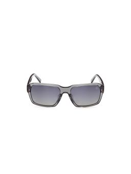 Timberland - Gunmetal Acetate Full Rim Square Men Sunglass Grey (57)