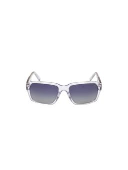 Timberland - White Acetate Full Rim Square Men Sunglass Grey (57)