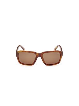Timberland - Brown Acetate Full Rim Square Men Sunglass (57)