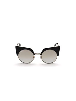 Web Eyewear - Black Metal Full Rim Oval Women Sunglass Grey (49)