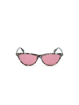 Web Eyewear - Pink Acetate Full Rim Oval Women Sunglass (55)