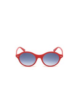 Web Eyewear - Red Acetate Full Rim Butterfly Women Sunglass Blue (51)