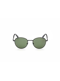 Web Eyewear - Black Metal Full Rim Round Men Sunglass Blue (53)