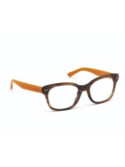 Web Eyewear - Brown Acetate Full Rim Aviator Men Frames (54)