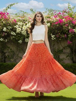 Sera - Women's Elegant Floral Flowing Bohemian Long Skirt