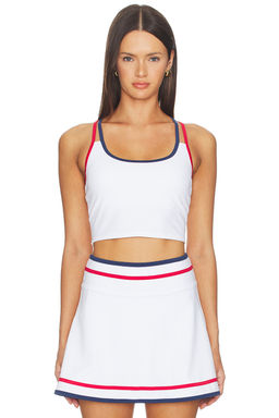 BEACH RIOT - Oslo Women's Padded Shelf-Bra Strappy Swim Top Heritage White