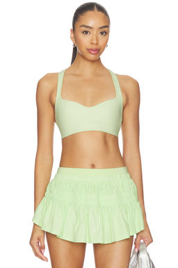 Free People - Win Win Sweetheart Women's Racerback Pull-On Sports Bra Green