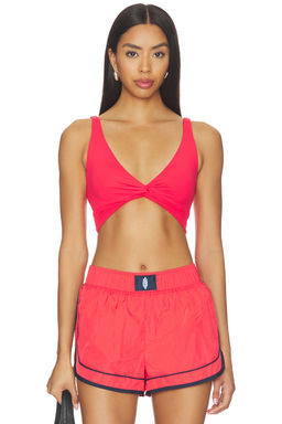 Free People - FP Movement Women's Twist Front Crop Sports Bra Coral