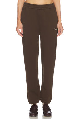 Malbon - Sabine Diamond Women's Fleece-Lined Drawstring Sweatpants Brown