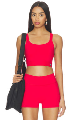 On - Performance Women's Built-In Bra Adjustable Strap Sports Bra Blue