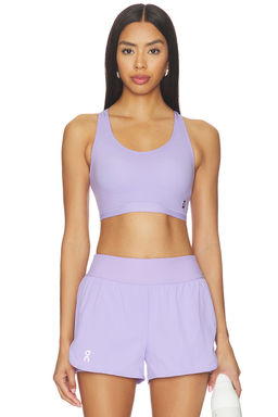 On - Train Women's Built-In Bra Racerback Sports Bra Lavender