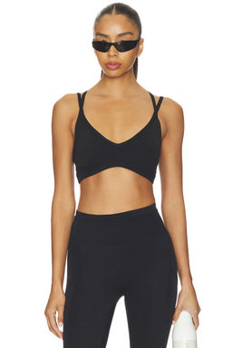 P.E Nation - Paramount Women's Padded Strappy Back Sports Bra Black