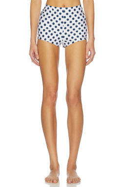 PEIXOTO - Ciara Mini Women's Stretch Pull-On Training Shorts Navy Blue