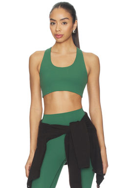Splits59 - Sara Airweight Women's Unpadded Pull-On Sports Bra Green
