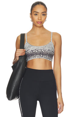 STRUT-THIS - Cher Women's Unpadded Adjustable Strap Sports Bra Grey