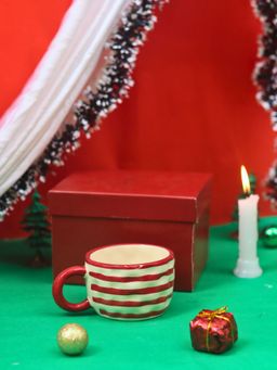 WEAVING HOMES - Red Lined Mug In A Gift Box 180 Ml
