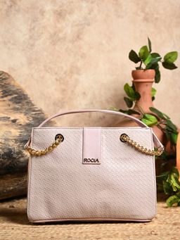 ROCIA - Pink Women Textured Shoulder Bag
