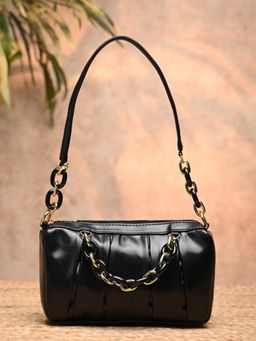 ROCIA - Black Women Casual Chain Shoulder Bag