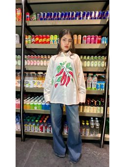 WE'AVE BY SHUBHKARI - White Mirchi Shirt