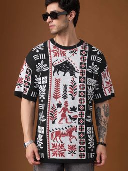 The Souled Store - Nomad Terracotta Men Oversized T-Shirt