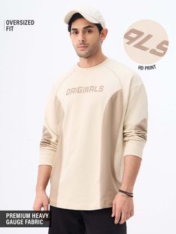 The Souled Store - Oversized T-Shirt Elements Men Oversized Full Sleeve T-Shirt