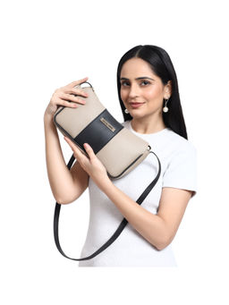 Legal Bribe - Beige Barco Textured Sling Bag