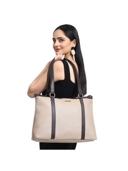 Legal Bribe - Beige Majestic Solid Tote Bag