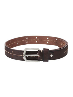 Mochi - Mens Leather Double-Stitched Perforated Stylish Belt
