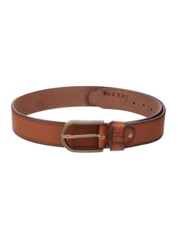 Mochi - Mens Leather Stitched Buckle Stylish Belt