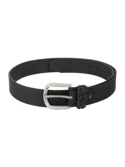 Metro - Mens Leather Braided Buckle Stylish Belt