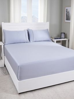 Maspar - Colorart Viola Plein Air Solid Single Bed Sheet with Pillow Cover