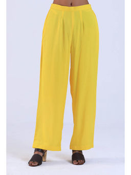 Tjori - Yellow Color Women Pant