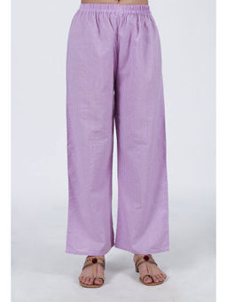 Tjori - Lavender Cotton Purple Palazzo